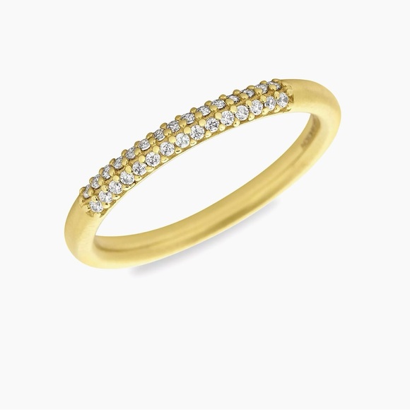 Dean Davidson Signature 22K Gold-Plated & White Topaz Ring - Picture 1 of 12